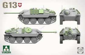 Збірна модель Танк 1/35 Pzj G13 Hetzer Takom 2177 2177 фото