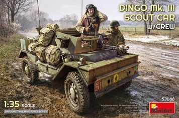 Британский бронеавтомобиль с экипажем 1/35 Dingo Mk.III MiniArt 53088 , сборная модель бтр Динго Миниарт MA53088 фото
