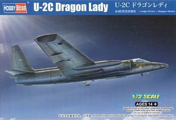 Збірна модель 1/72 американський висотний стратегічний розвідник U-2C Dragon Lady HobbyBoss HB87271 HB87271 фото