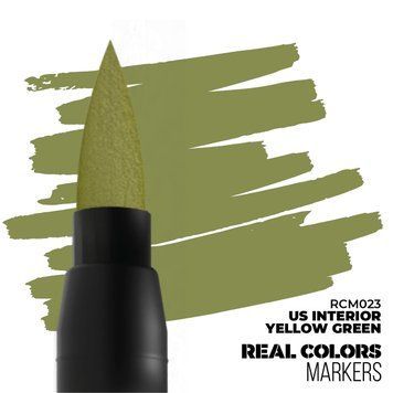 Маркер Желто-зеленый интерьер США (Us Interior Yellow Green) AK-interactive RCM023 RCM023 фото