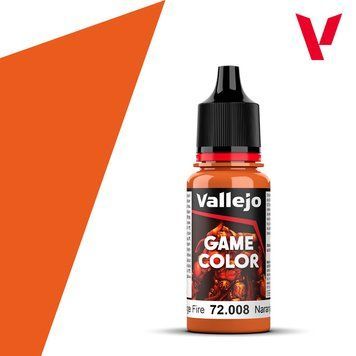 Акрилова фарба Помаранчевий вогонь (Orange Fire) Vallejo VAL 72008 VAL 72008 фото