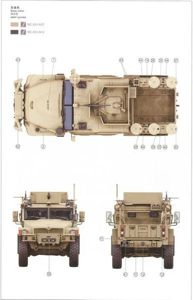 Сборная модель 1/35 Бронеавтомобиль Хаски Менг VS-009 VS-009 фото