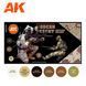 Набор акриловых красок Цвета Современной Пустынной Униформы (Modern Desert Uniform Colors 3G) 6 шт AK-Interactive AK11630 AK11630 фото 2