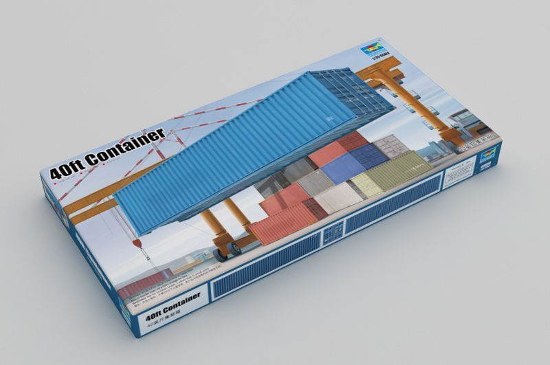 Вантажний ISO-контейнер 1/35 40 футів (FEU) Trumpeter 01030 , збірна модель Трумпетер TR01030 фото
