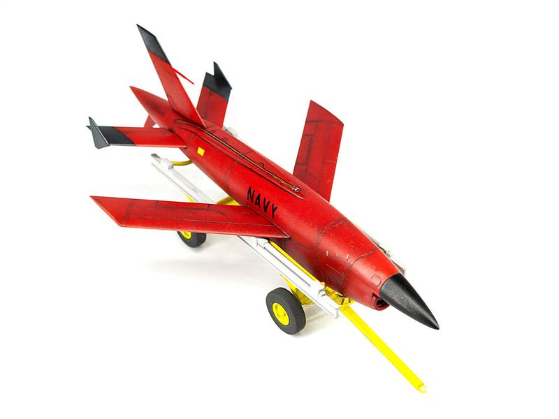 Сборная модель ICM 1/48 Q-2С ВQM-34А Firebee с тележкой 1 самолет и тележка 48401 ICM48401 фото