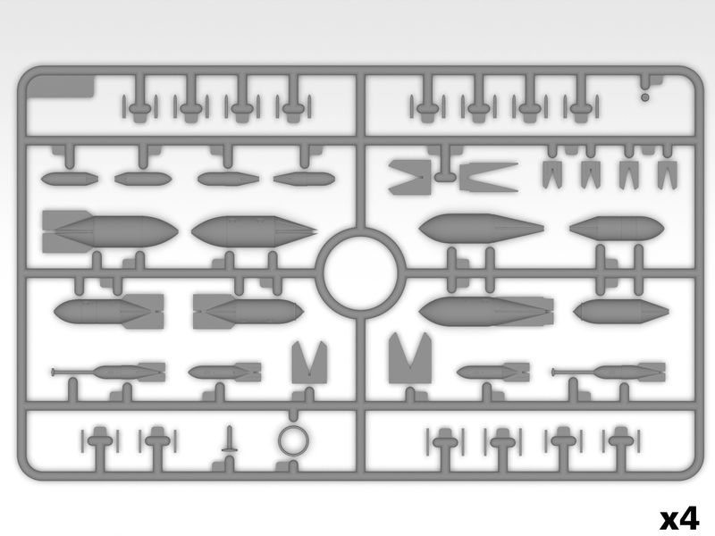 Сборная модель ICM 1/48 Немецкое авиационное вооружение 2 СВ 48408 ICM48408 фото