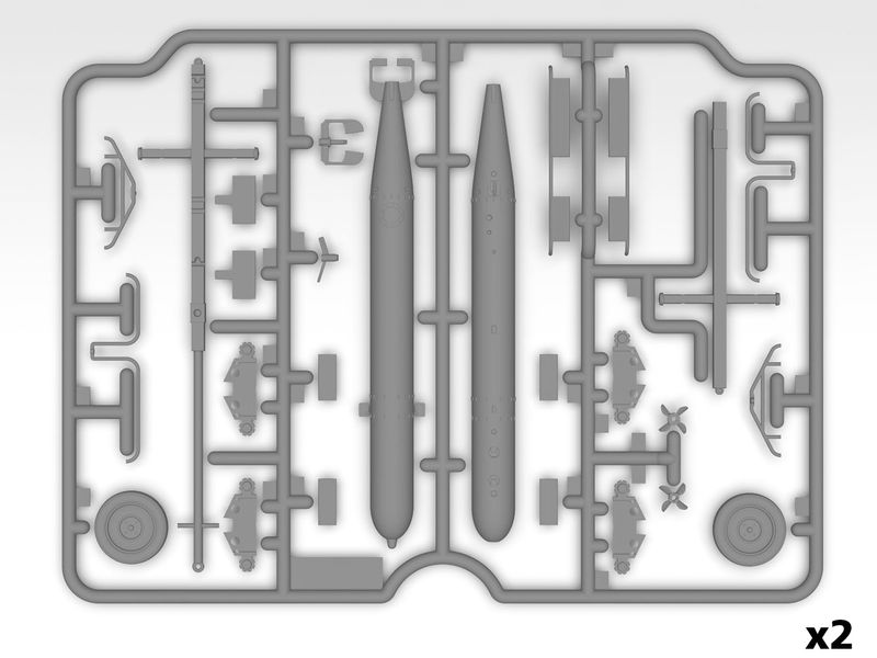 Збірна модель ICM 1/48 Німецьке авіаційне озброєння 2 СВ (48408) ICM48408 фото