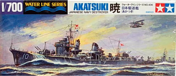 Японский эсминец 1/700 Akatsuki Tamiya 31406 , сборная модель эсминец Акатсуки Тамия TAM31406 фото