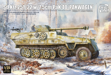 Немецкий бронетранспортер 1/35 Pakwagen Sd.Kfz.251/22 7.5cm PaK 40 Border Model BT-043 , сборная модель Бордер BT-043 фото