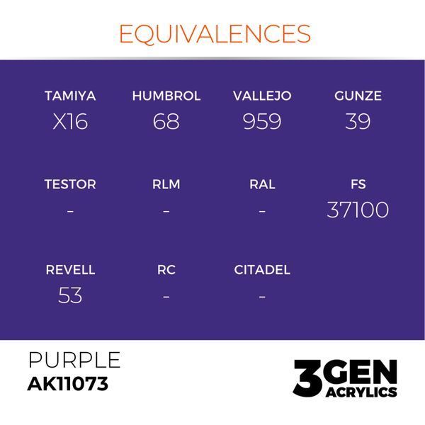 Акрилова фарба Фіолетовий (Purple) AK-interactive AK11073 AK11073 фото