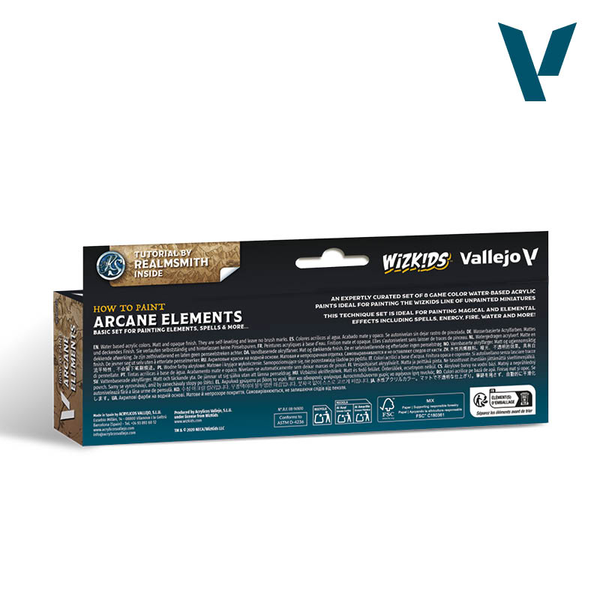 Набір фарб &laquo;Магічні стихії&raquo; Arcane Elements 8 шт Vallejo & Wizkids 80258 VAL 80258 фото