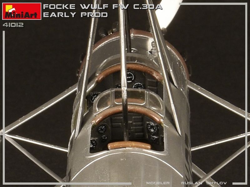 Немецкий гирокоптер 1/35 Focke-Wulf Fw C.30A Heuschrecke Early MiniArt 41012 , сборная модель Сиевра Миниарт MA41012 фото