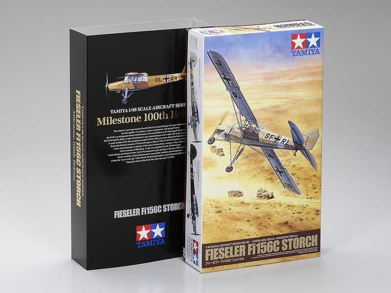 Німецький розвідник 1/48 Fieseler Fi 156C Storch Tamiya 61100 , збірна модель літак Фізлер Тамія TAM61100 фото