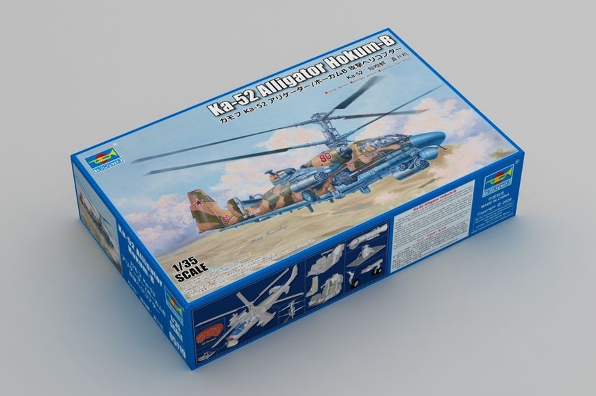 Разведывательно-ударный вертолет 1/35 Ка-52 &laquo;Аллигатор&raquo; Hokum-B Trumpeter 05119 , сборная модель Трумпетер TR05119 фото