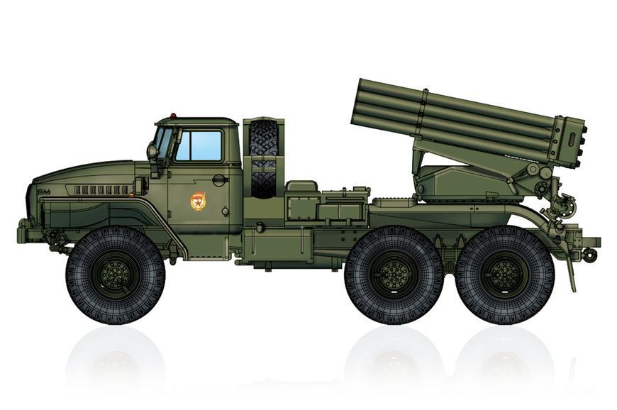 Збірна модель 1/72 радянська реактивна система залпового вогню BM-21 Grad HobbyBoss HB82931 HB82931 фото