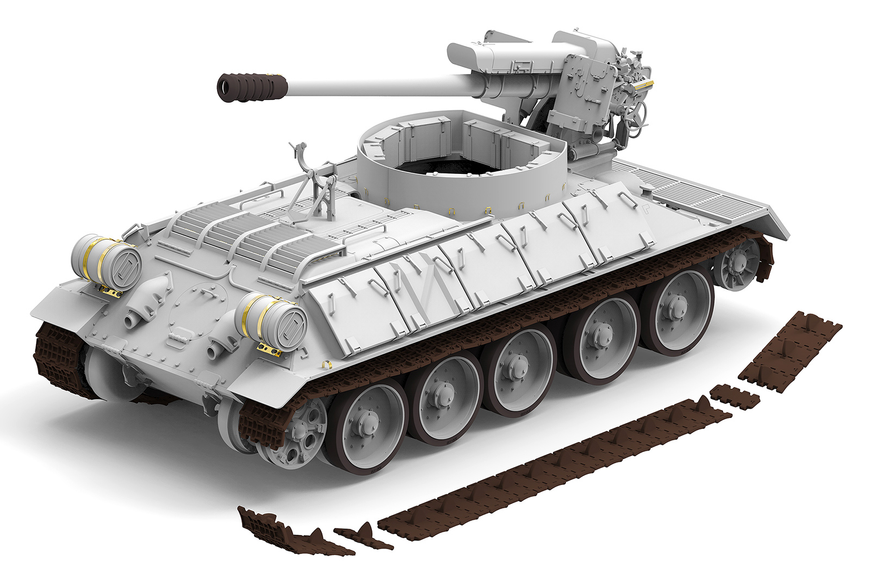Сирійська самохідна гаубиця 1/35 Т-34/122 (Д-30 на базі Т-34) Rye Field Model RM-5030 , збірна модель РФМ RM-5030 фото