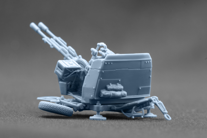 Радянська зенітна установка 1/72 ЗУ-23-2 з броньованими щитами Scale X SM-72201 , збірна модель ЗУ Скейл Х SM-72201 фото