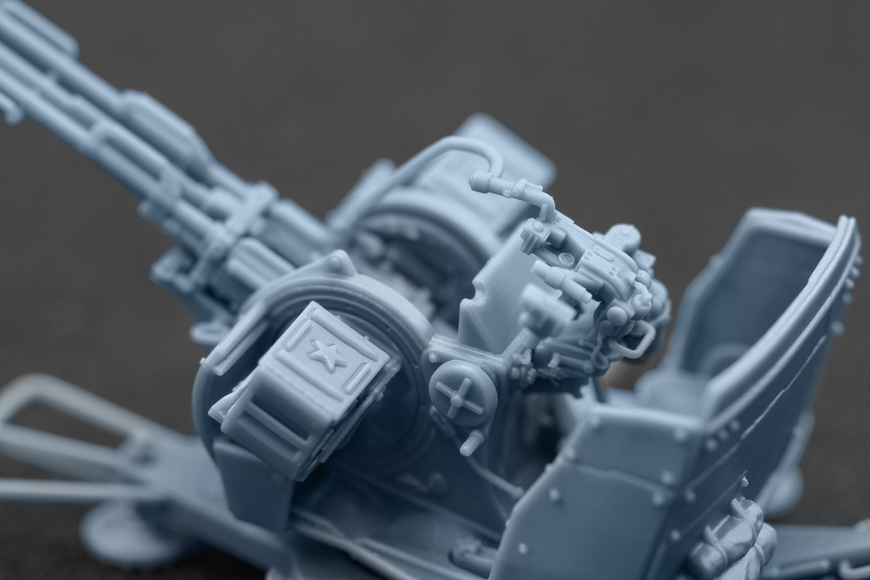 Радянська зенітна установка 1/72 ЗУ-23-2 з броньованими щитами Scale X SM-72201 , збірна модель ЗУ Скейл Х SM-72201 фото