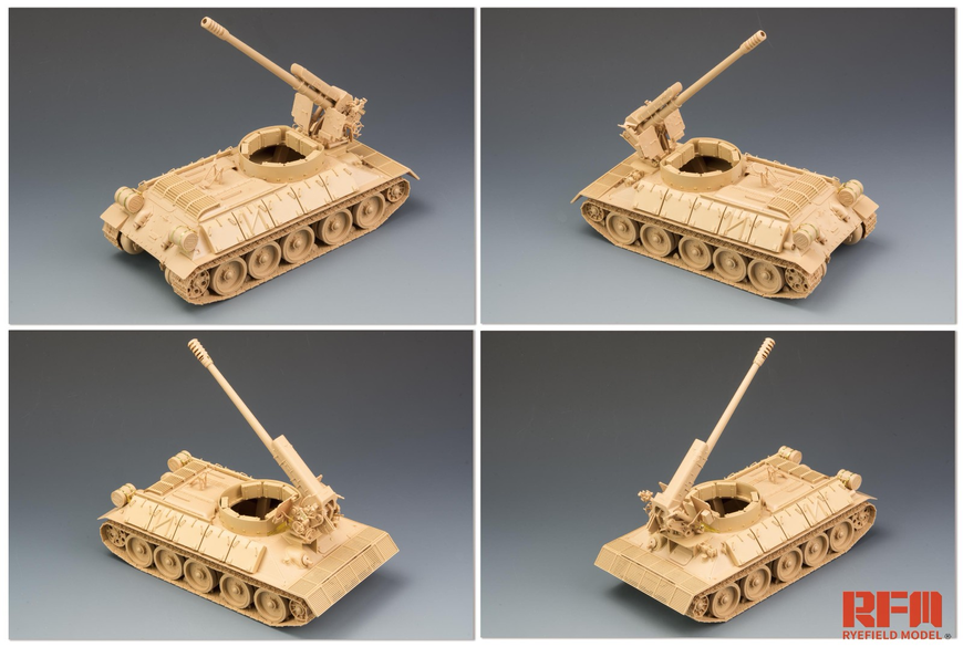 Сирійська самохідна гаубиця 1/35 Т-34/122 (Д-30 на базі Т-34) Rye Field Model RM-5030 , збірна модель РФМ RM-5030 фото