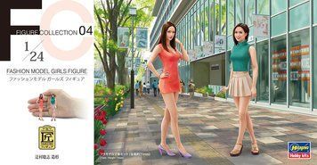 Сборная модель 1/24 Модные девушки (Fashion Model Girls) 2 шт Hasegawa 29104 HS29104 фото