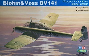 Збірна модель 1/48 німецький розвідувальний літак Blohm & Voss BV 141 HobbyBoss HB81728 HB81728 фото