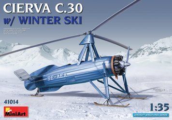 Британский гирокоптер 1/35 Cierva C.30 Ski MiniArt 41014 , сборная модель автожир Сиевра Миниарт MA41014 фото