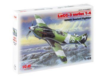 Сборная модель ICM 1/48 ЛаГГ-3 1-4 серии, советский истребитель 2 СВ 48091 ICM48091 фото