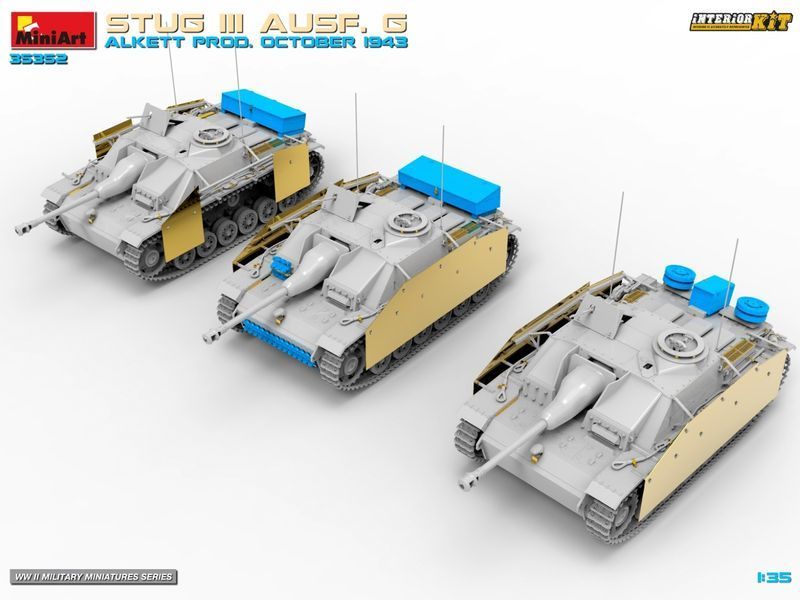 Німецька протитанкова САУ 1/35 StuG III Ausf. G Alkett Prod жовтень 1943 MiniArt 35352 MA35352 фото