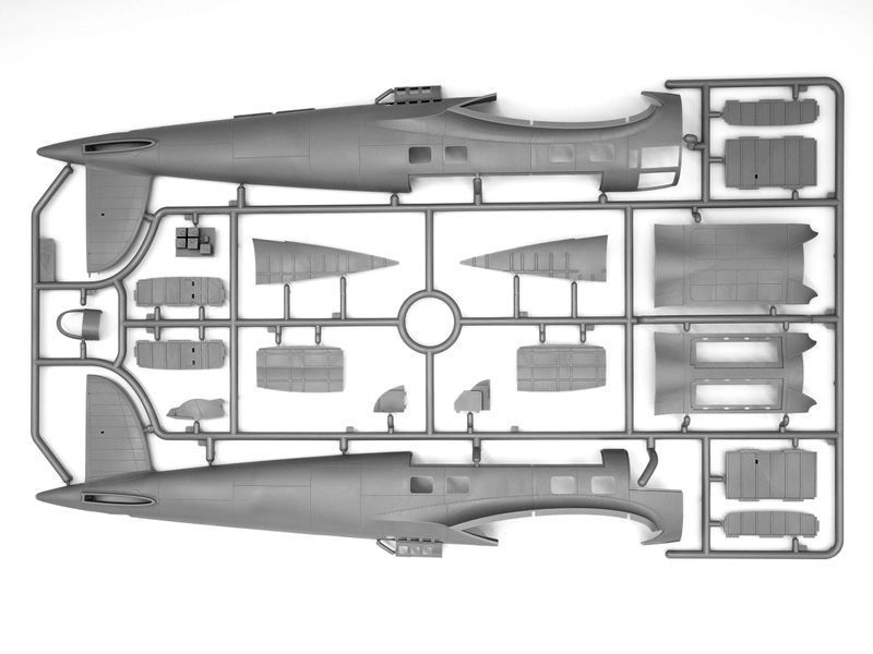 Сборная модель ICM 1/48 He 111H-16, Немецкий бомбардировщик 2 Мировой войны 48263 ICM48263 фото