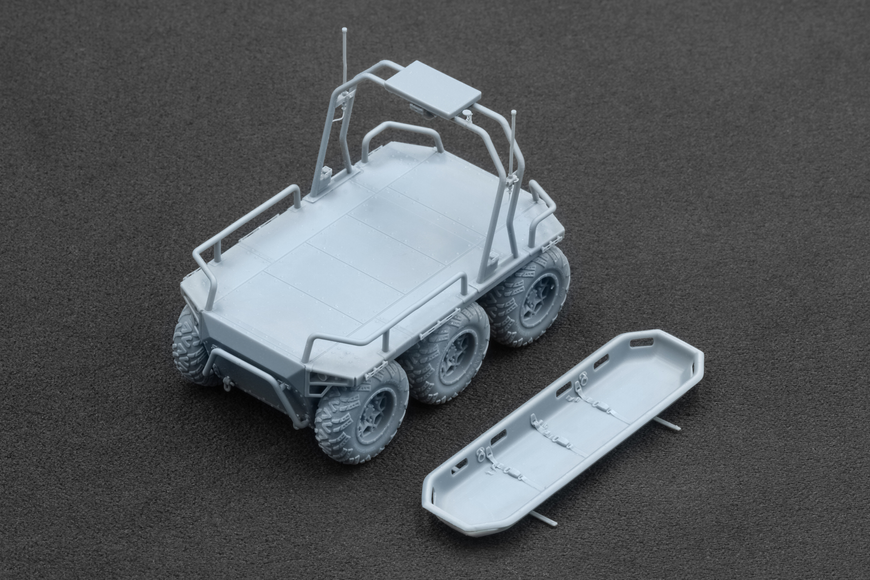 Український наземний дрон 1/35 UGV Ratel H Tow Vehicle Scale X VG-35011 , збірна модель Ратель Скейл Х VG-35011 фото