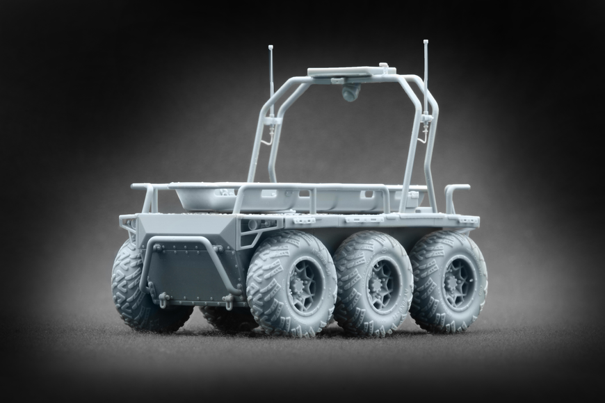 Український наземний дрон 1/35 UGV Ratel H Tow Vehicle Scale X VG-35011 , збірна модель Ратель Скейл Х VG-35011 фото