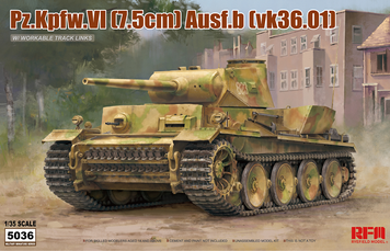 Немецкий средний танк 1/35 Pz.Kpfw. VI Ausf.B (VK36.01) Rye Field Model RM-5036 , сборная модель РФМ RM-5036 фото