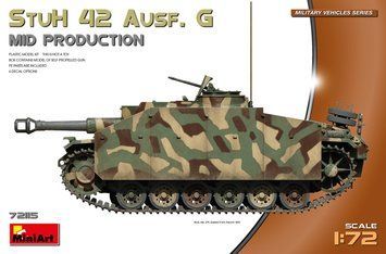 Немецкая САУ Штуг 42 1/72 (Stuh 42 Ausf G Mid Prod) MiniArt 72115 , сборная модель сау штуг 42 Миниарт MA72115 фото