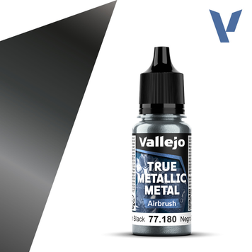 Акриловая краска - Обсидиановый чёрный (Obsidian Black) Vallejo True Metallic Metal Airbrush VAL 77180 VAL 77180 фото