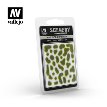 Материал для детализации Дикая сухая зелёная трава 2 мм (Wild Tuft Dry Green) Vallejo VAL SC401 VAL SC401 фото
