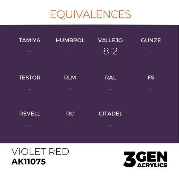 Акриловая краска Фиолетово-красный (Violet Red) AK-interactive AK11075 AK11075 фото