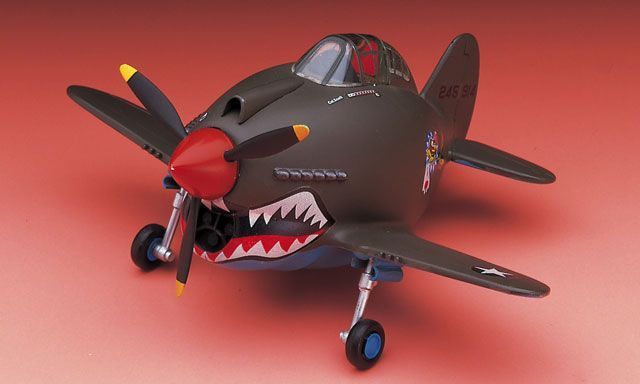Сборная модель 1/EGG американский истребитель - штурмовик Egg Plane P-40 Warhawk Hasegawa 60119 HS60119 фото