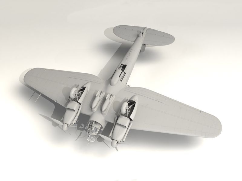 Сборная модель ICM 1/48 He 111H-20, Немецкий бомбардировщик 2 Мировой войны 48264 ICM48264 фото