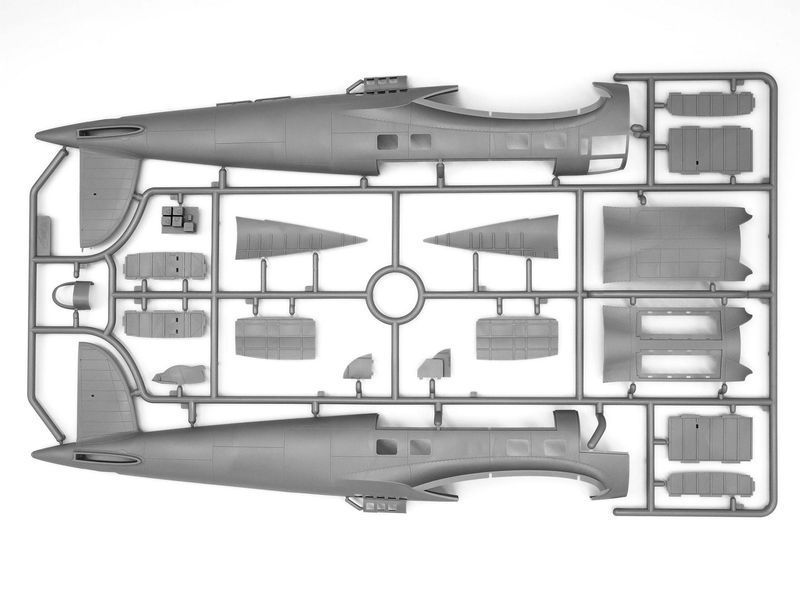 Сборная модель ICM 1/48 He 111H-20, Немецкий бомбардировщик 2 Мировой войны 48264 ICM48264 фото