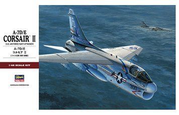 Американський винищувач 1/48 A-7D/E Corsair II Hasegawa 07247 , збірна модель винищувача Хасегава HS07247 фото