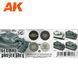 Набор акриловых красок для модуляции Немецкий Панцер Серый 3G (Modulation German Panzer Grey 3G) 4 шт AK-Interactive AK11642 AK11642 фото 2