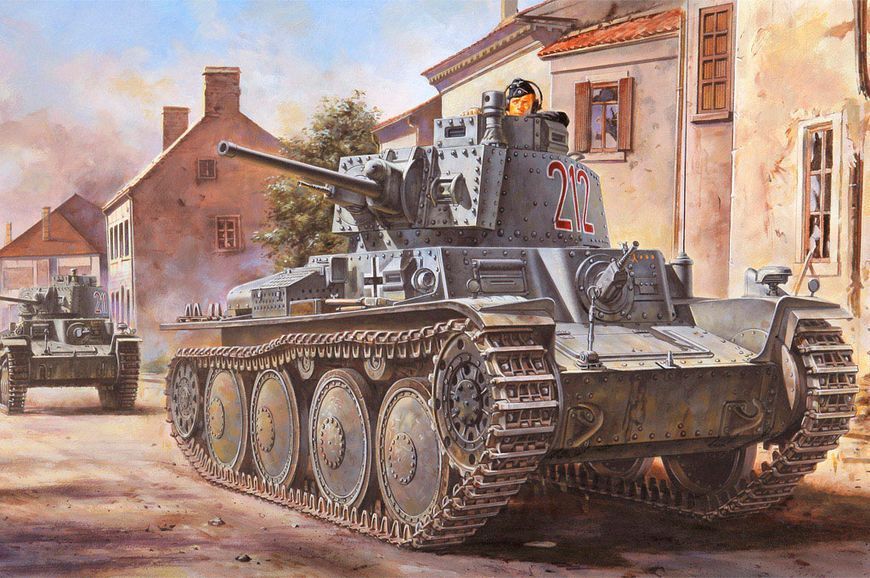 Сборная модель 1/35 немецкий легкий танк German Pz.Kpfw. / Pz.BfWg 38(t) Ausf. B HobbyBoss HB80138 HB80138 фото