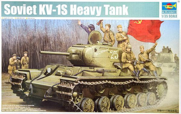 Совесткий тяжелый танк 1/35 КВ-1С Trumpeter 01566 , сборная модель танк Трумпетер TR01566 фото