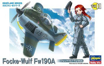 Збірна модель 1/EGG німецький винищувач Egg Plane Focke-Wulf Fw190A Hasegawa 60121 HS60121 фото