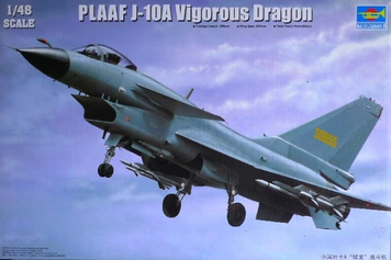 Китайский истребитель 1/48 Chengdu J-10A &laquo;Vigorous Dragon&raquo; Trumpeter 02841 , сборная модель Трумпетер TR02841 фото