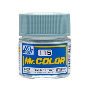 Акрилова фарба Mr.Color Світло-блакитний (RLM65 Light Blue) Mr.Hobby C115 C115 фото