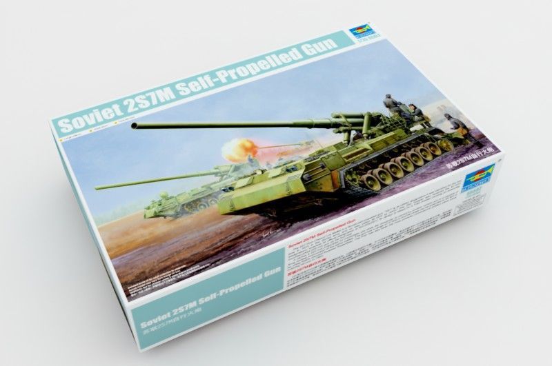 Радянська самохідна гармата 1/35 2С7М Піон Trumpeter 05592 , збірна модель сау Трумпетер TR05592 фото