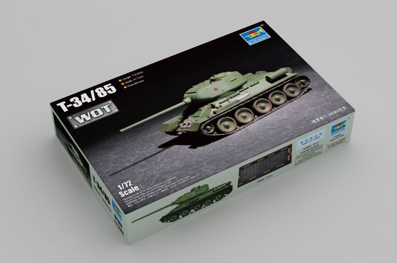 Збірна модель 1/72 радянський середній танк Т-34-85 (T-34/85) Trumpeter 07167 TR07167 фото