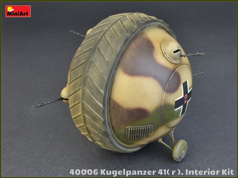 Немецкий трофейный сферический танк 1/35 Kugelpanzer 41(r) Interior Kit MiniArt 40006 , сборная модель Миниарт MA40006 фото