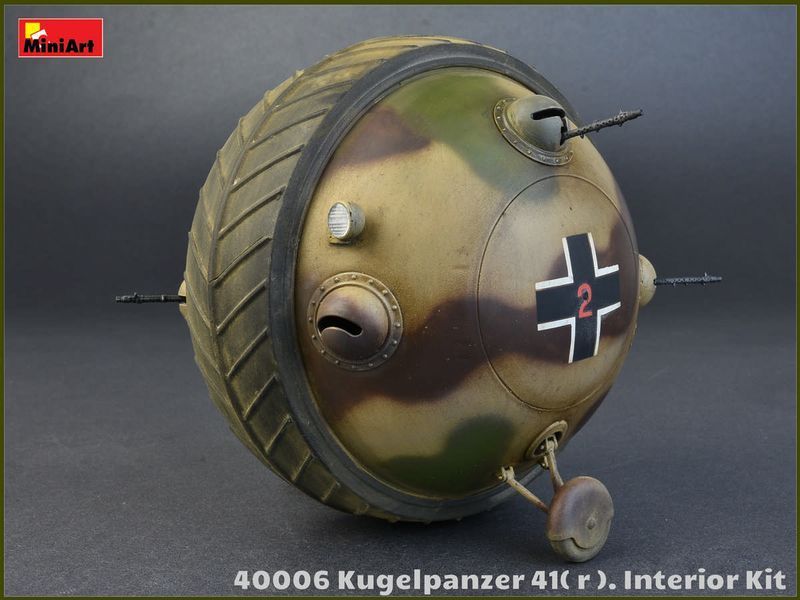 Немецкий трофейный сферический танк 1/35 Kugelpanzer 41(r) Interior Kit MiniArt 40006 , сборная модель Миниарт MA40006 фото
